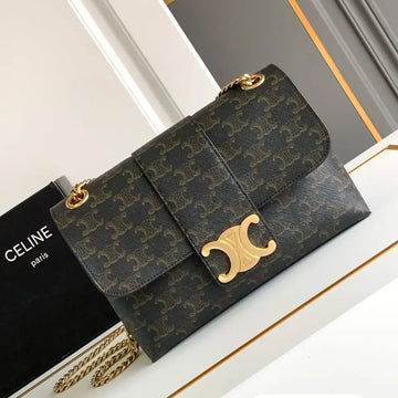 Celine Medium Victoire Bag in Triomphe Canvas