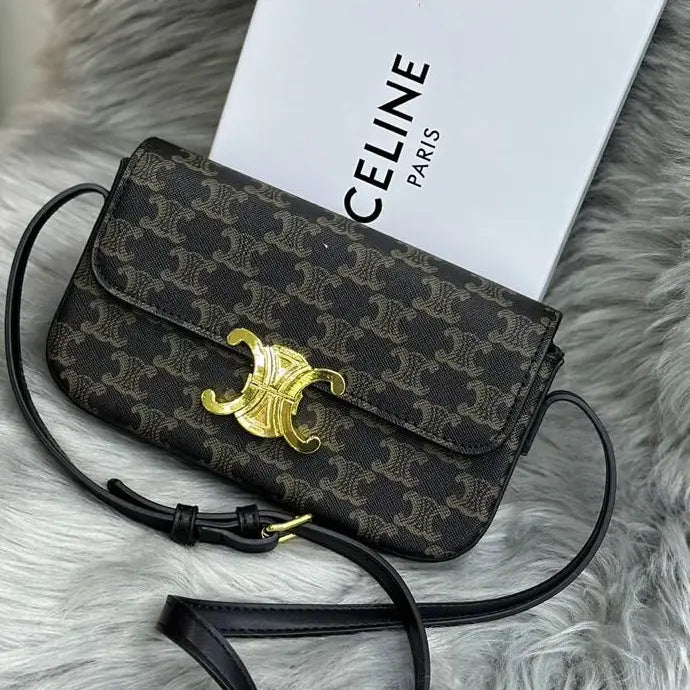 Celine Triomphe Shoulder Bag – Classic Monogram Canvas