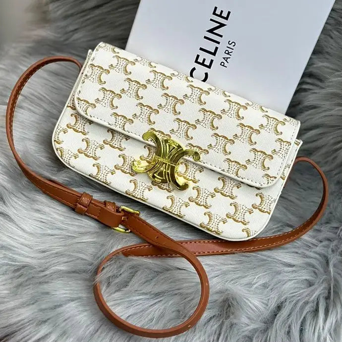 Celine Triomphe Shoulder Bag – Classic Monogram Canvas