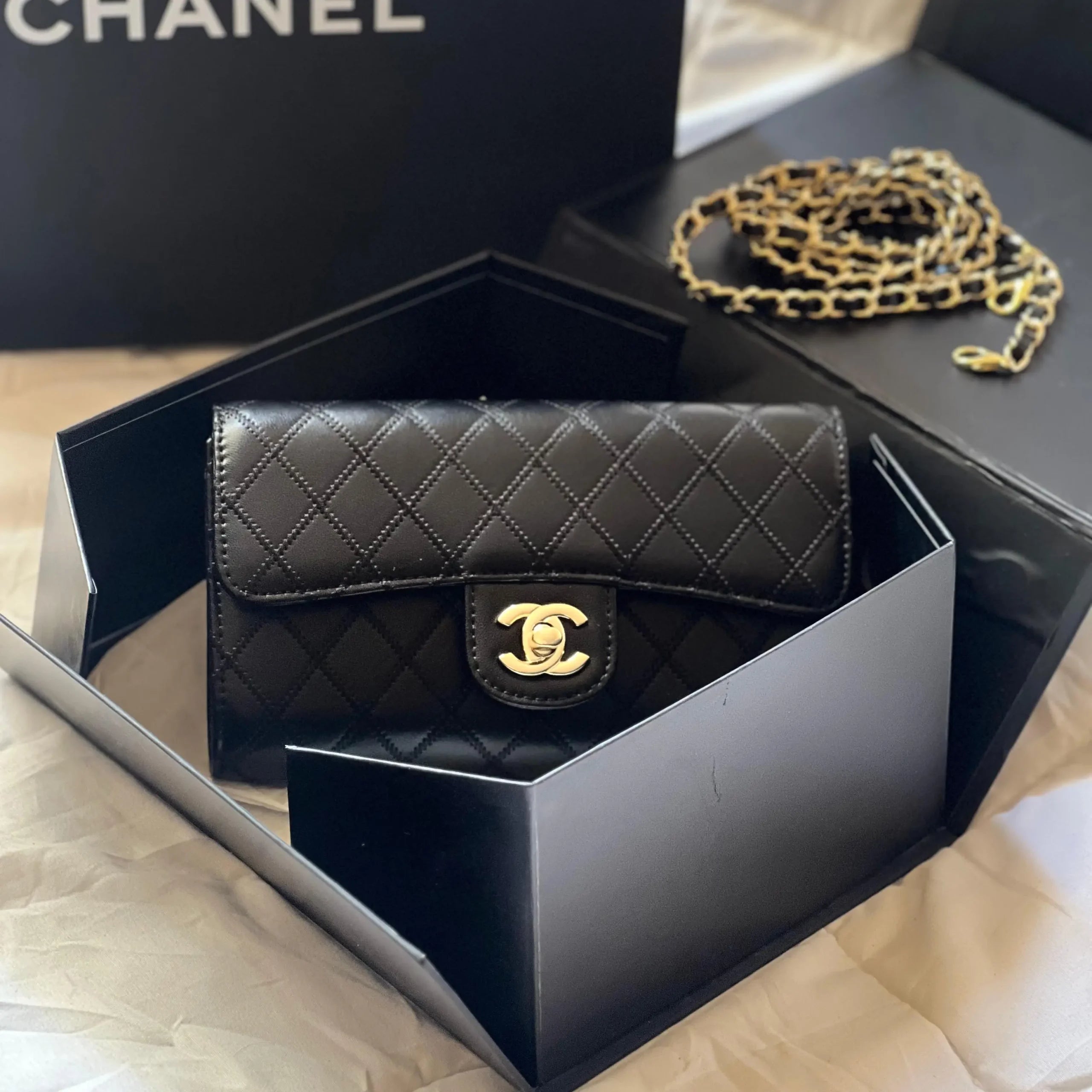 Chanel 19 Bags with Pearl-Embellished Chain Straps