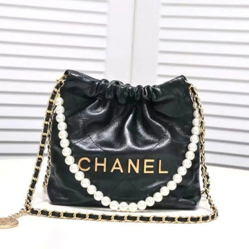 Chanel 22 Mini Pearl Bag with Pearl-Embellished Chain