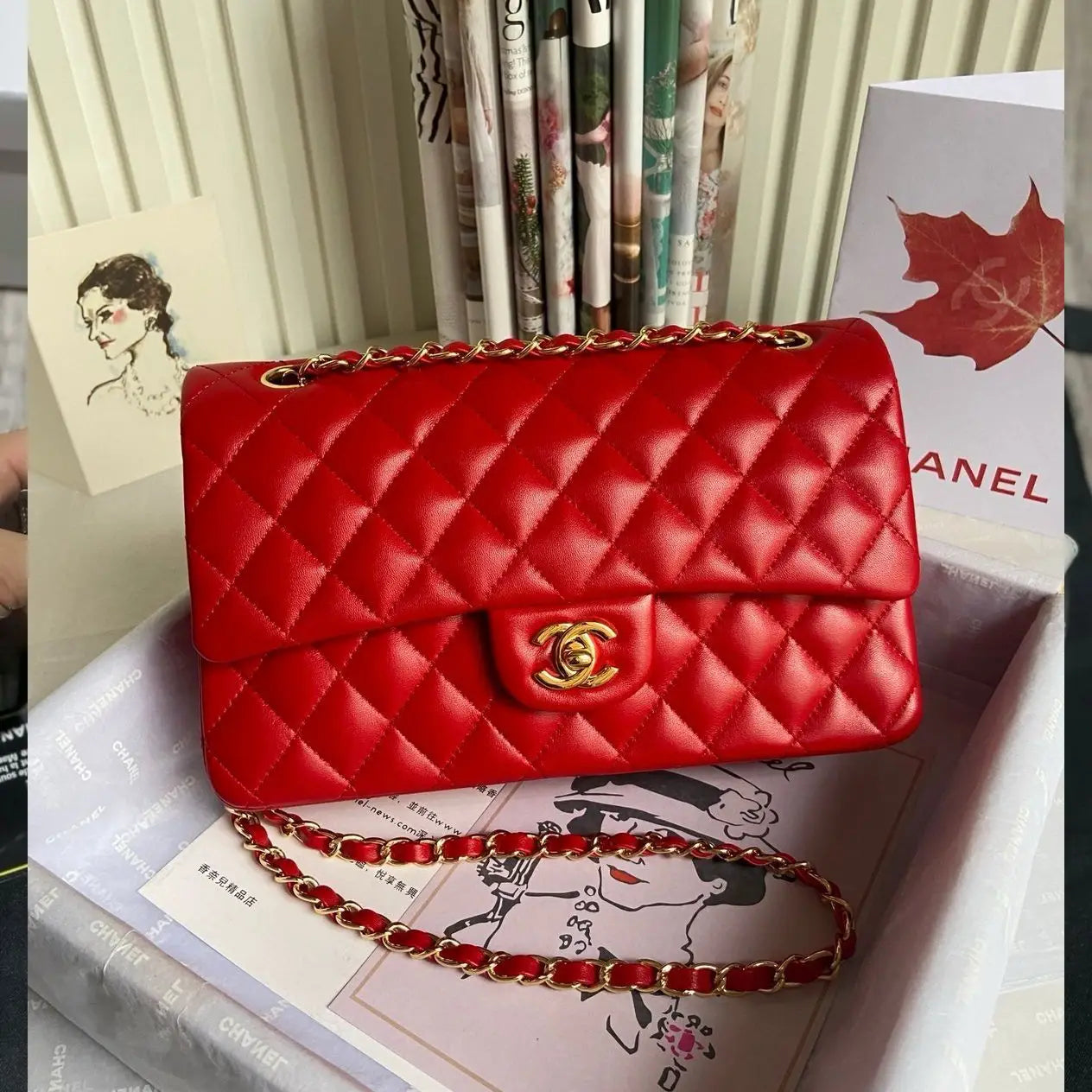 Chanel 23B CF Mini So Black Bag