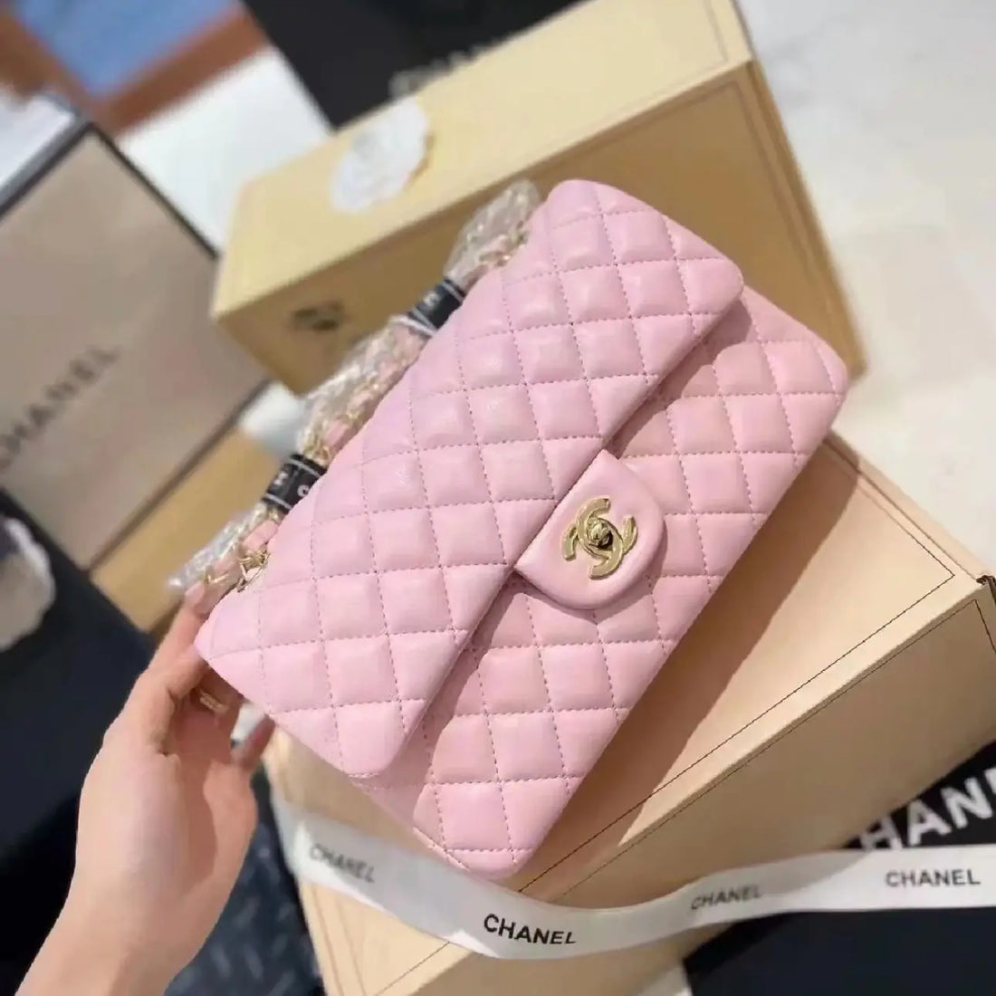 Chanel 23B CF Mini So Black Bag