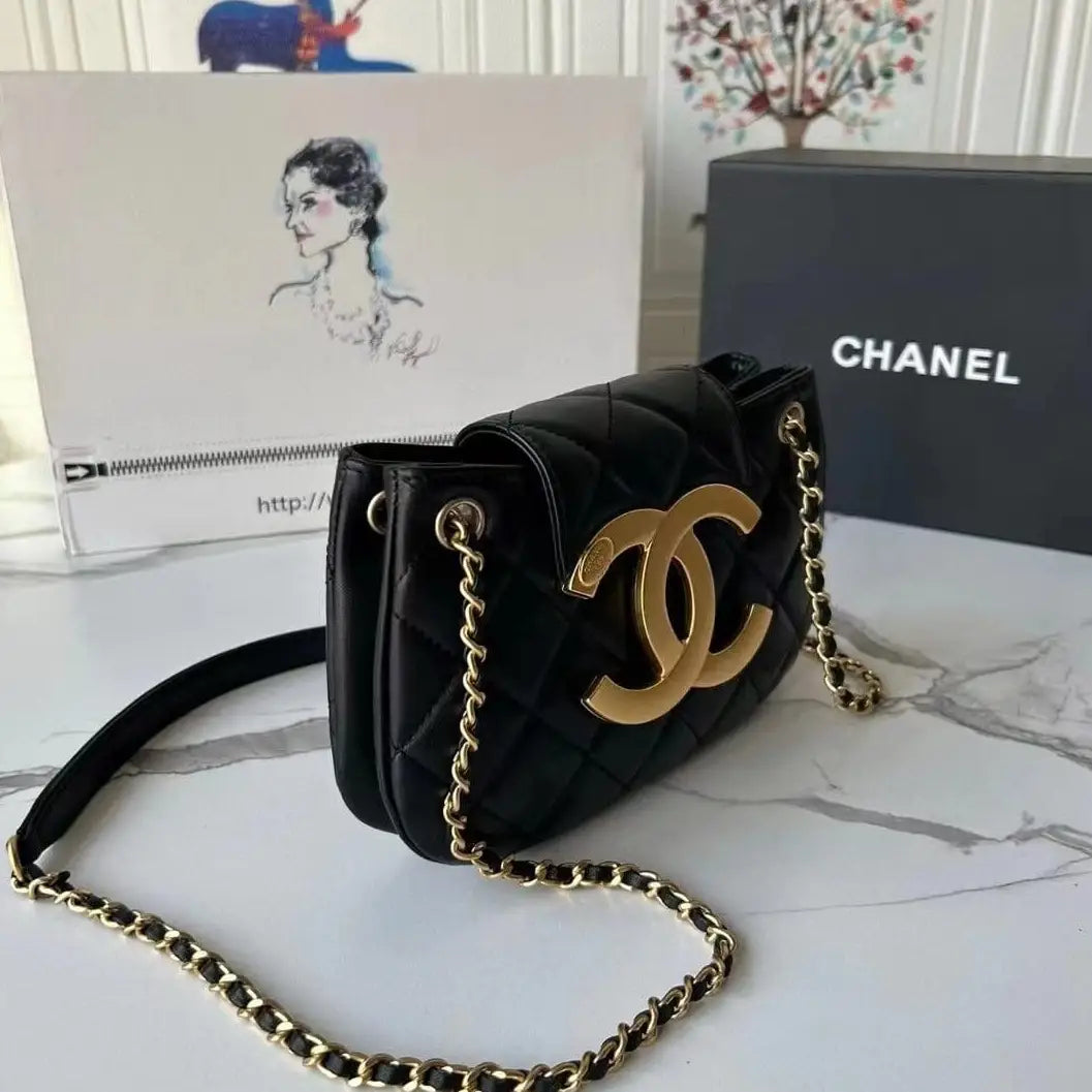 Chanel 24C Big Logo Hobo Bag