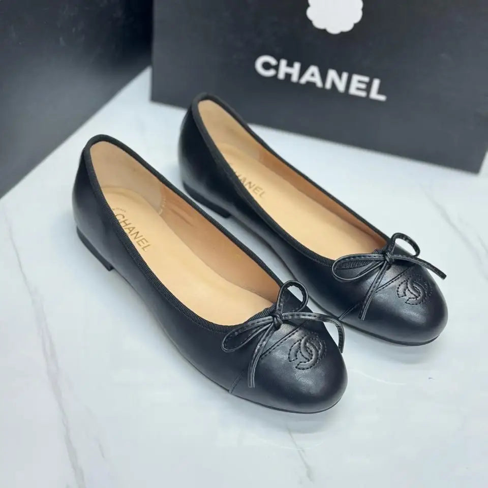 Chanel Beige & Black Ballet Flats in Dubai, UAE