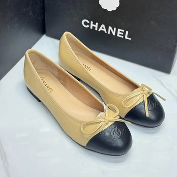 Chanel Beige & Black Ballet Flats in Dubai, UAE