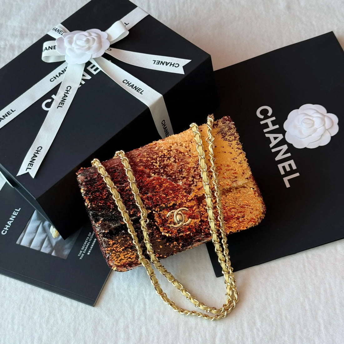 Chanel Mini Classic Bag in Black & White Houndstooth