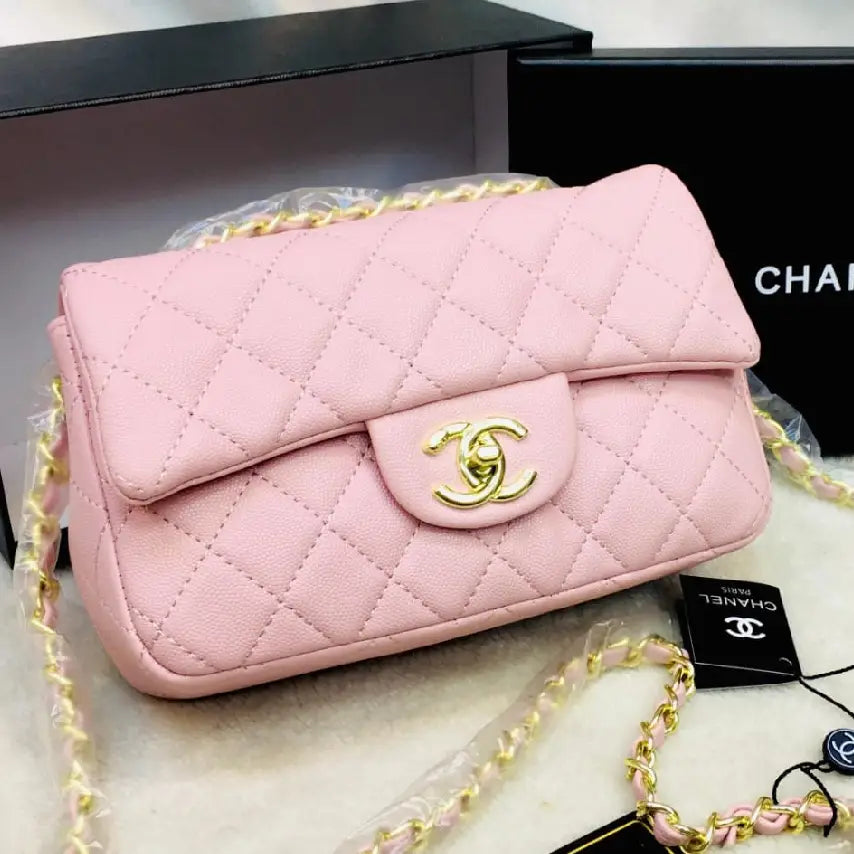 Chanel Mini Flap Bag in Black Quilted Leather