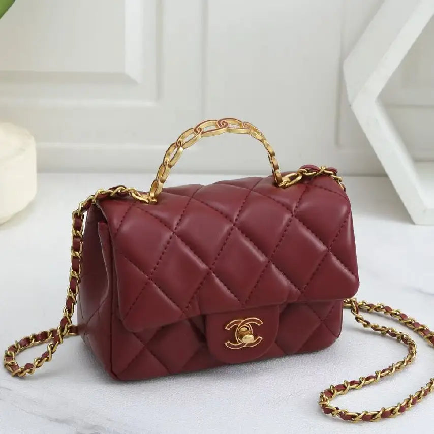 Chanel Mini Flap Bag in Quilted Lambskin with Heart Charms