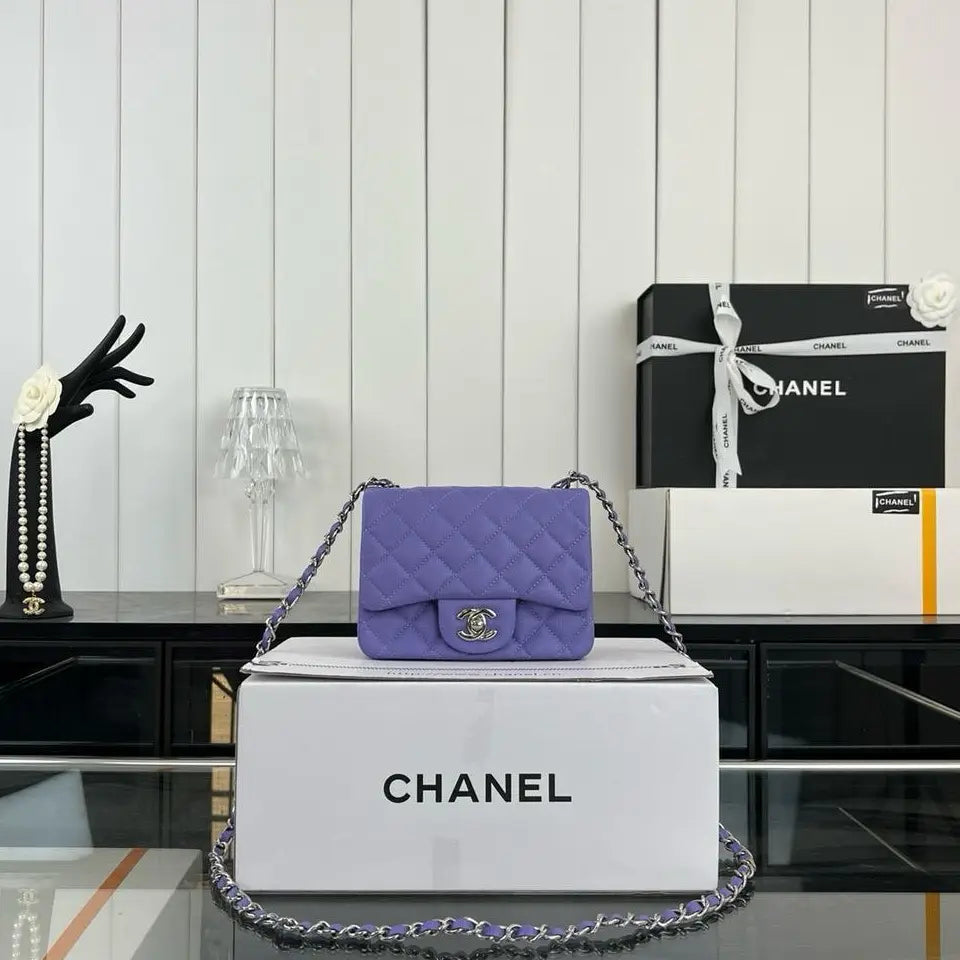 Chanel Small Caviar Leather Mini Classic Flap Bag