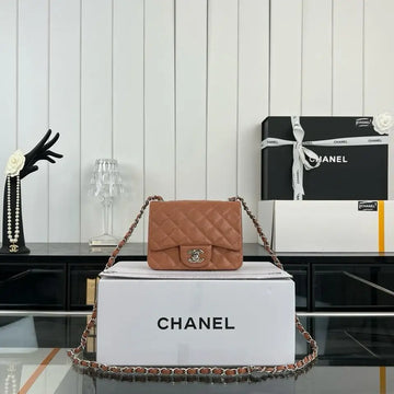 Chanel Small Caviar Leather Mini Classic Flap Bag