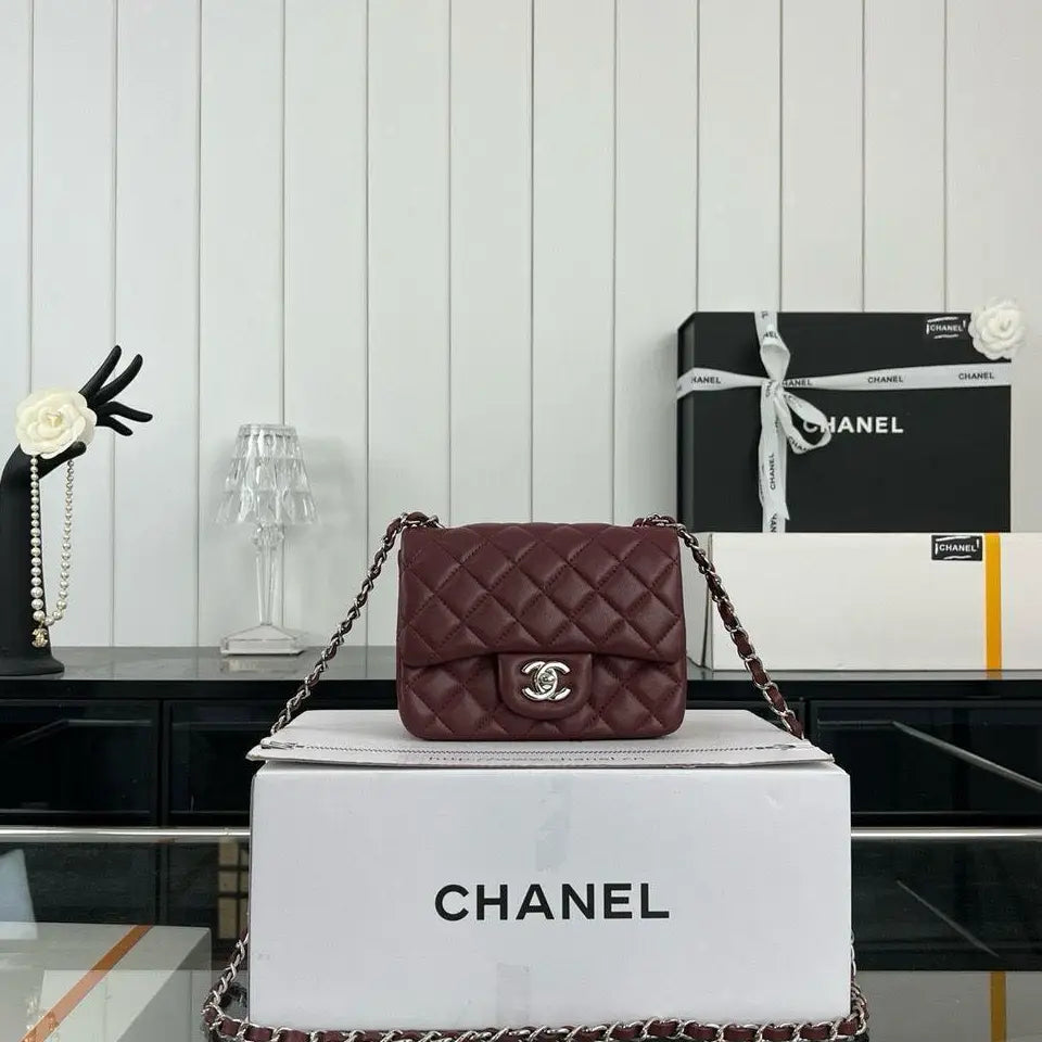 Chanel Small Caviar Leather Mini Classic Flap Bag