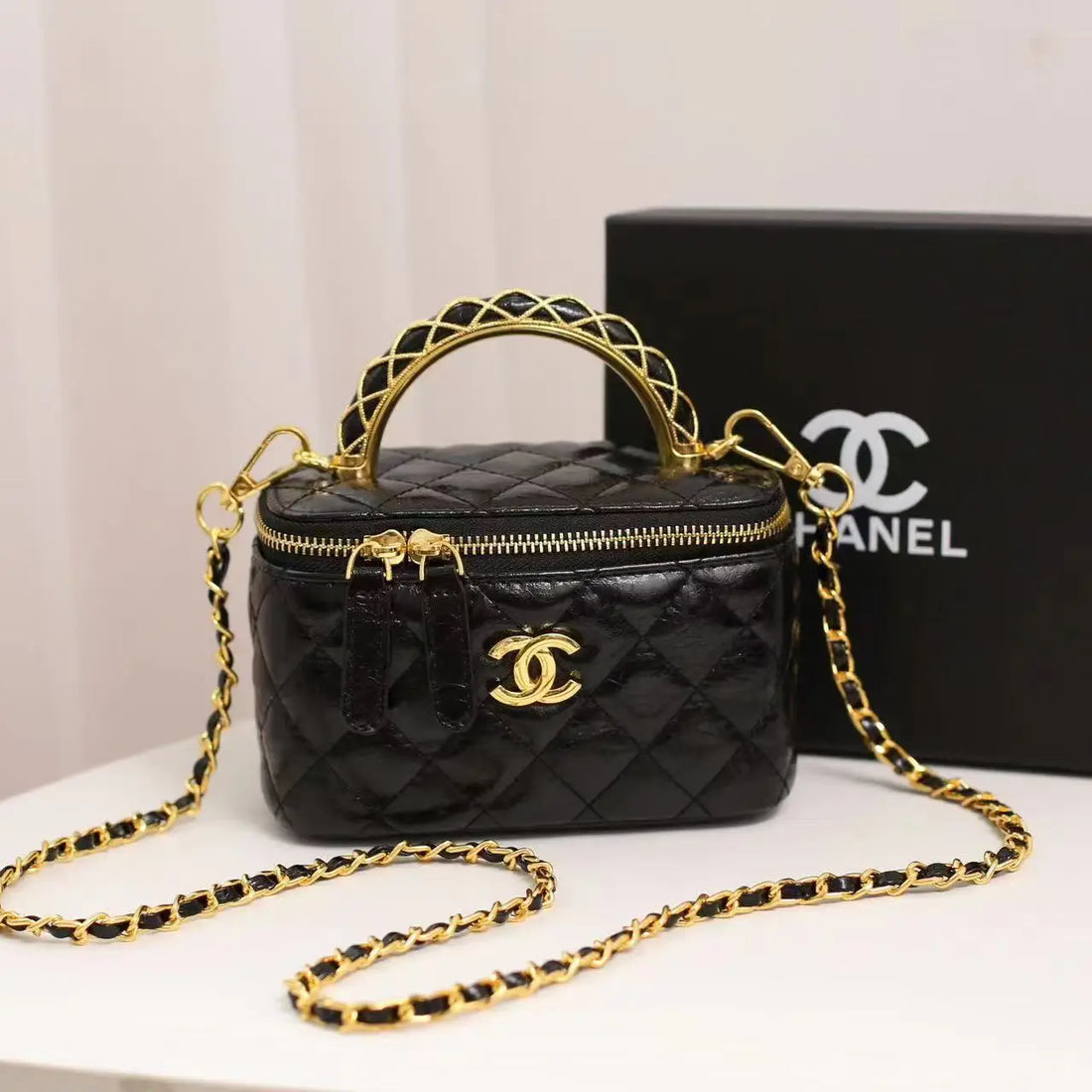 Chanel Vanity Case – Quilted Luxury Handbag & Cosmetic Case