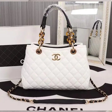 Chanel White Quilted Flap Bag