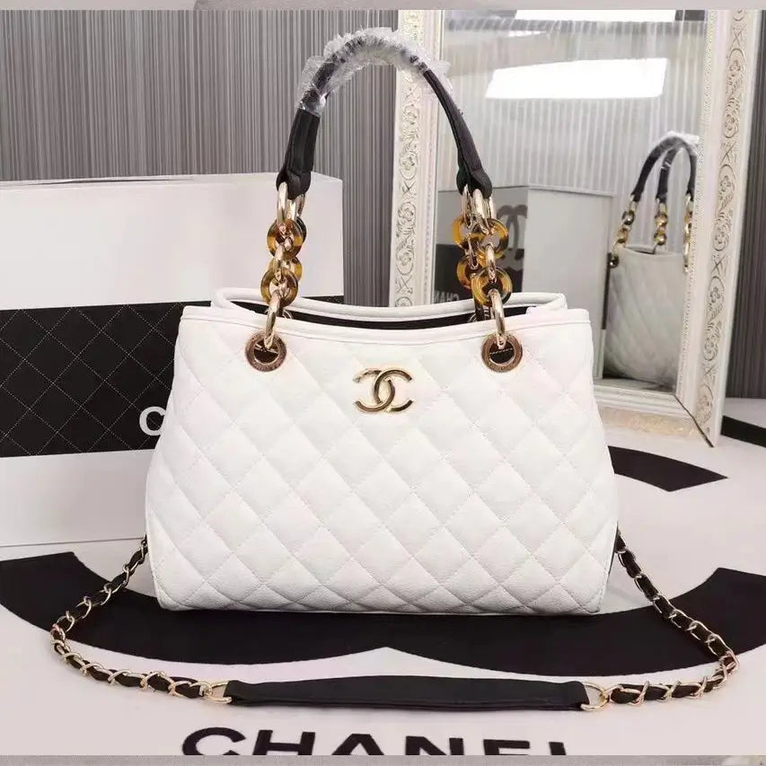 Chanel White Quilted Flap Bag