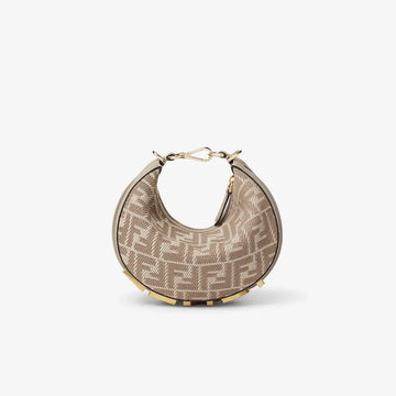 Fendi Graphy Mini Orange denim-effect FF jacquard mini-bag