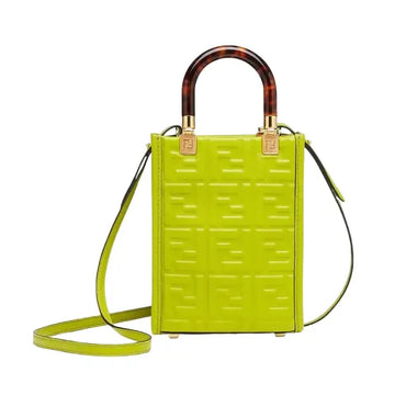 Fendi Mini Sunshine Shopper Acid leather mini-bag