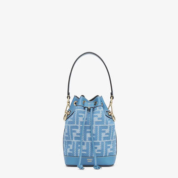 Fendi Mon Tresor Canvas mini-bag with multi colour FF embroidery