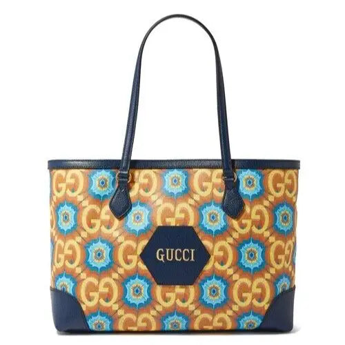 Gucci Beige GG Jacquard Medium 100 Ophidia Tote Women Bag