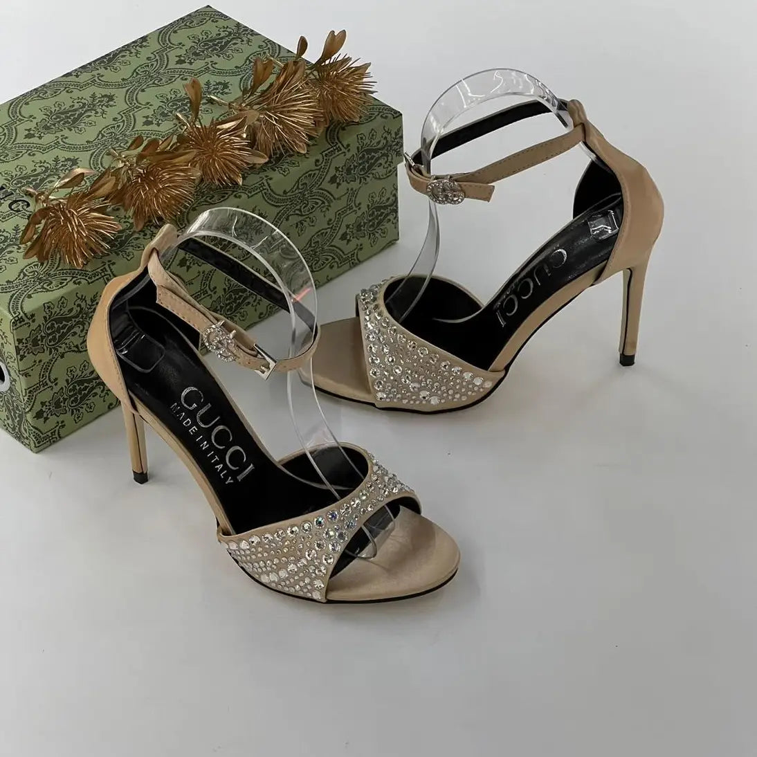 Gucci Black High-Heeled Sandals