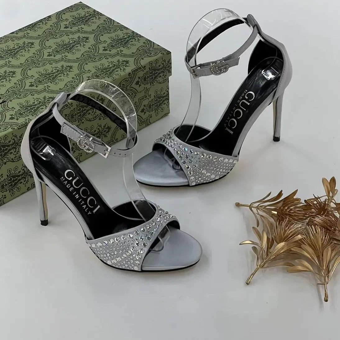 Gucci Black High-Heeled Sandals