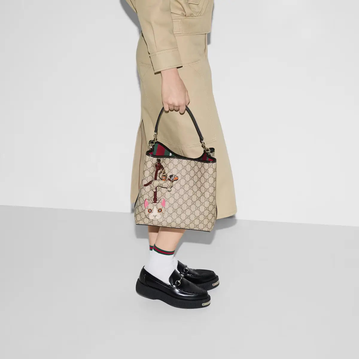 Gucci GG Emblem Small Bucket Bag in UAE