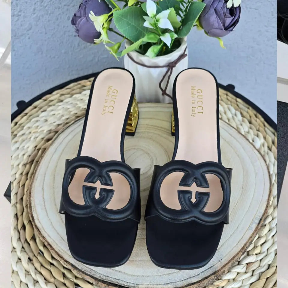 Gucci Women’s Double G Leather Slides