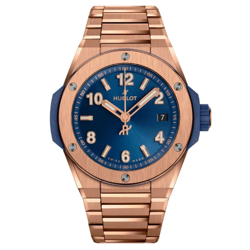 Hublot Big Bang Integrated Time Only King Gold Blue 38mm- 457.OX.7180.OX Watch