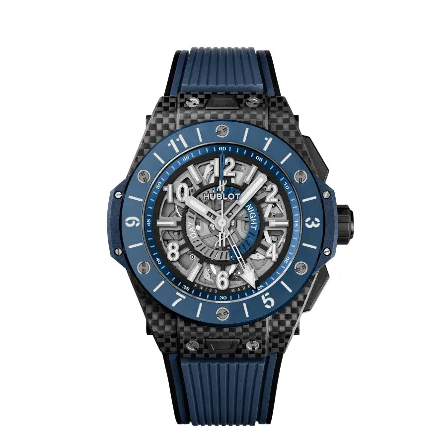 Hublot Big Bang Unico GMT Carbon Blue Ceramic 45mm - 471.QL.7127.RX 