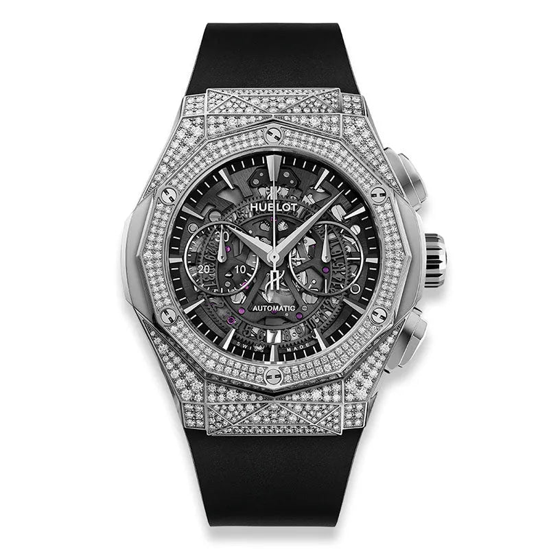 Hublot Classic Fusion Aerofusion Orlinski Titanium Pave 45mm Chronograph - 525.NX.0170.RX.1704.ORL18