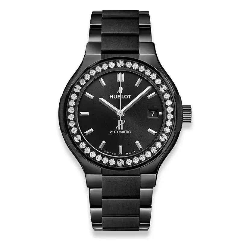 Hublot Classic Fusion Black Magic Bracelet Diamonds 38mm – 568.CM.1470.CM.1204 Watch