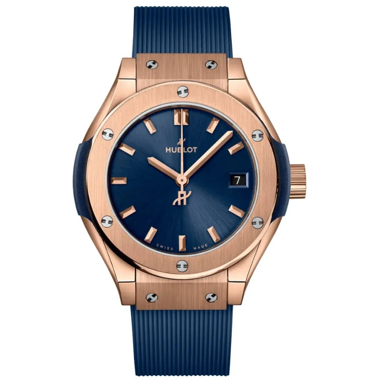 Hublot Classic Fusion King Gold Blue 29mm – 591.OX.7180.RX Watch in Dubai UAE