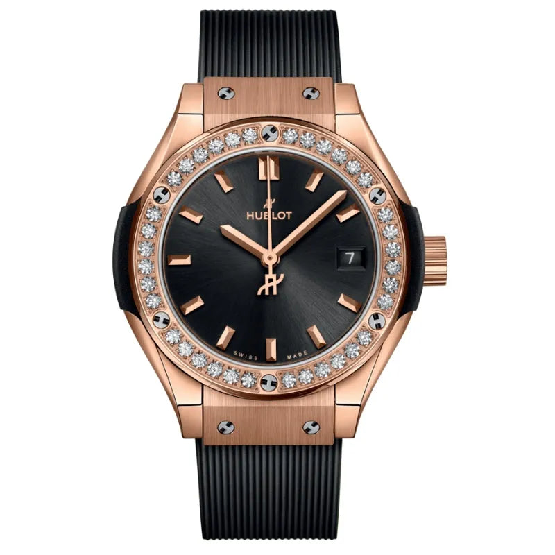 Hublot Classic Fusion King Gold Diamonds 29mm – 591.OX.1480.RX.1204 Watch