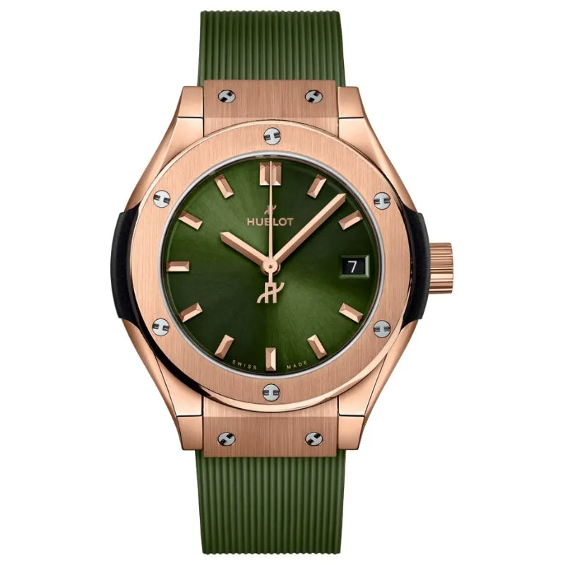 Hublot Classic Fusion King Gold Green 29mm – 591.OX.8980.RX Watch