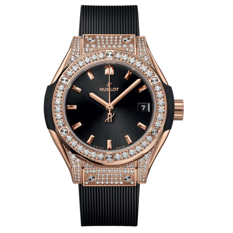 Hublot Classic Fusion King Gold Pave 29mm – 591.OX.1480.RX.1604 Watch in Dubai UAE