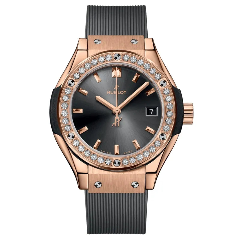 Hublot Classic Fusion Racing Grey King Gold Diamonds 29mm – 591.OX.7080.RX.1204 Watch in Dubai UAE