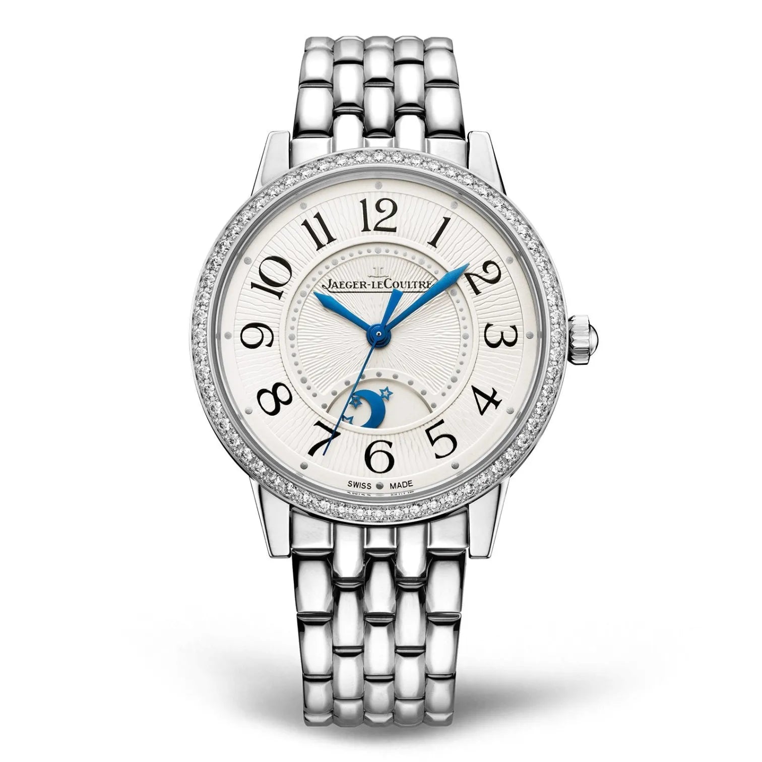 Jaeger LeCoultre Rendez-Vous Night & Day Medium Diamond-Set Bezel Q3448130 Watch