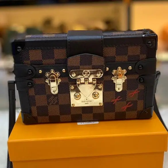 Louis Vuitton Petite Malle Bag in Damier Ebene Canvas in Dubai UAE