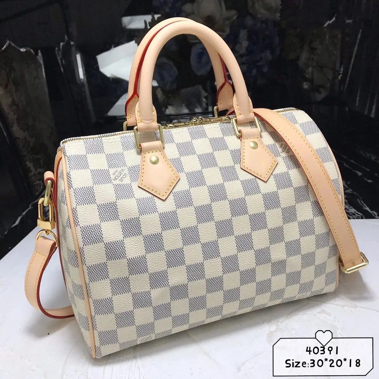 Louis Vuitton Speedy 30 in Damier Azur Canvas