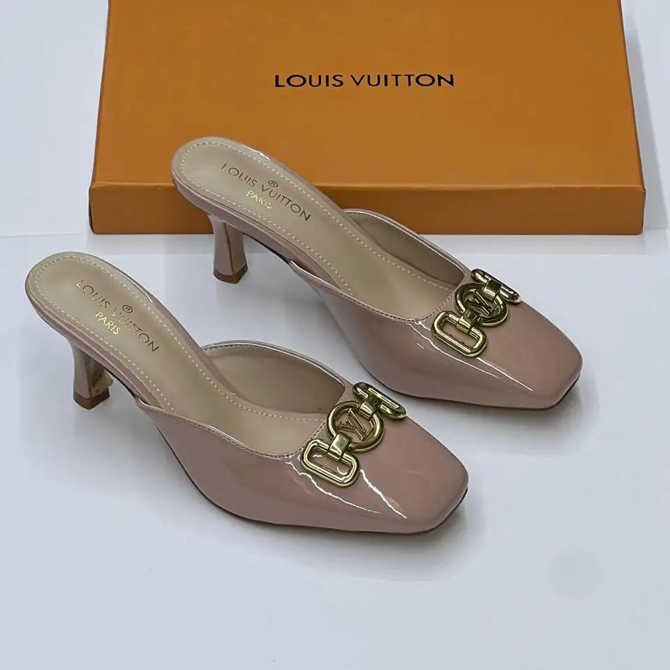 Louis Vuitton Black Rotary Mules in UAE
