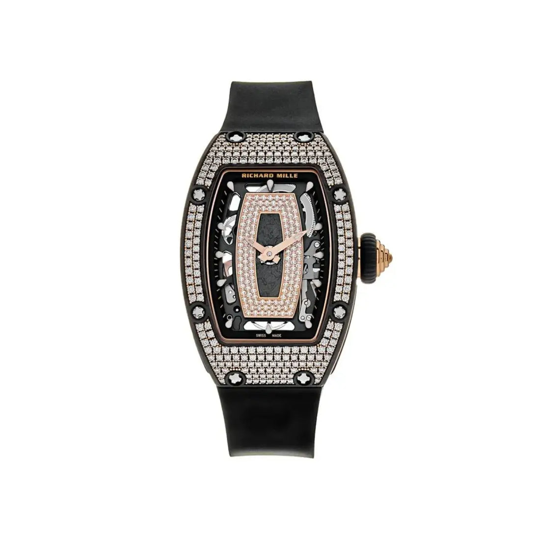 RM07-01 Carbon TPT Full Set Diamonds Watch