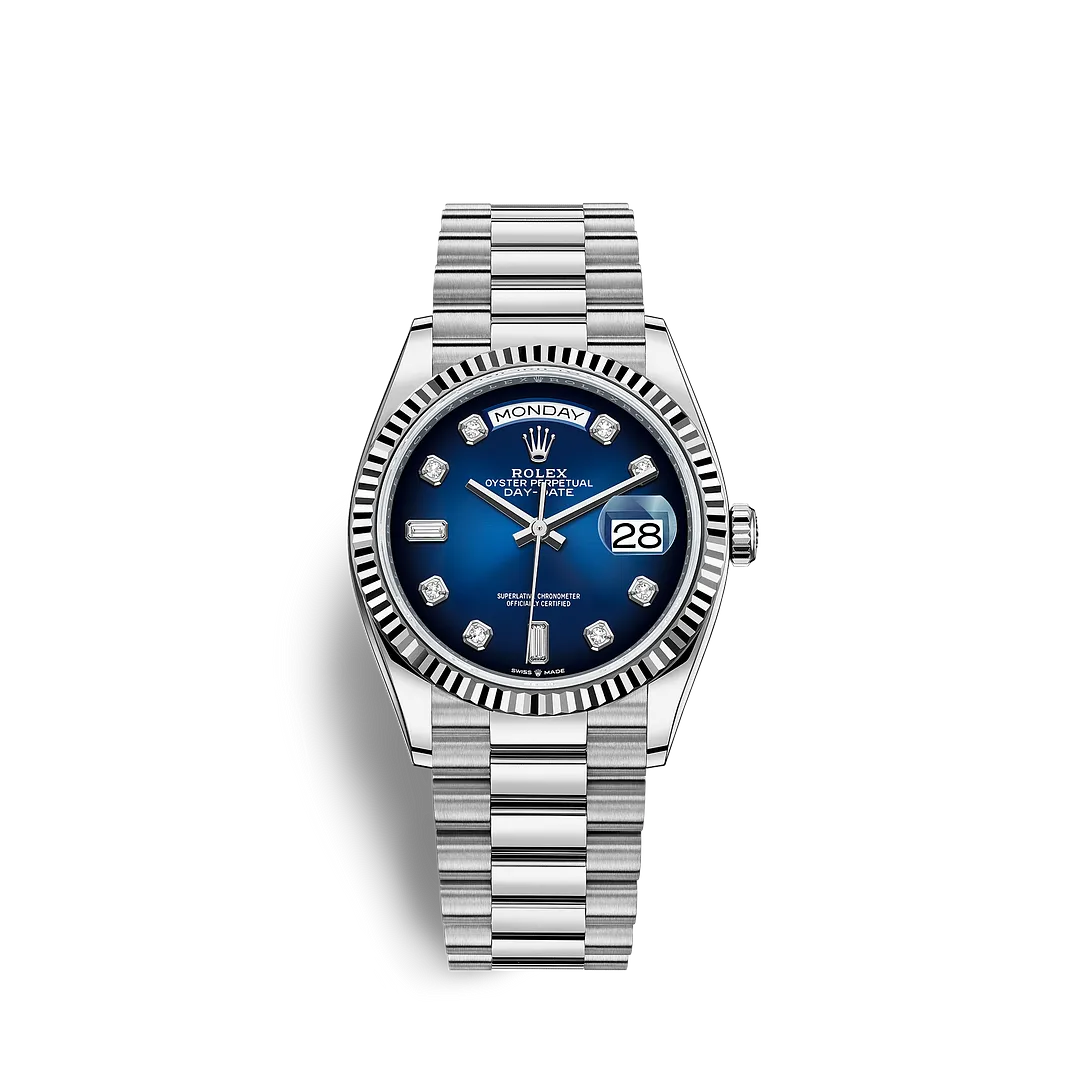 Rolex 128239 Day-Date Blue ombré w/D in Dubai