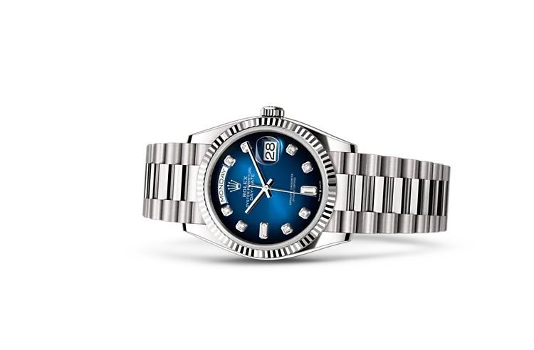 Rolex 128239 Day-Date Blue ombré w/D in Dubai