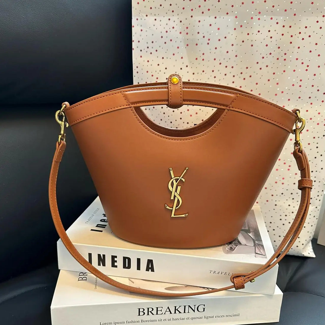 YSL Celia mini shopping in smooth leather bag in Dubai