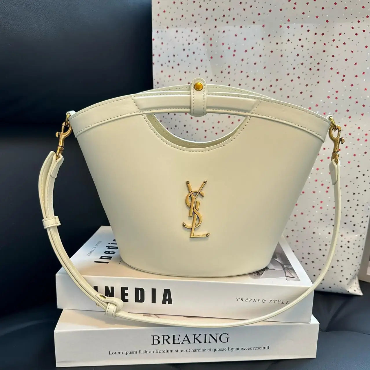 YSL Celia mini shopping in smooth leather bag in Dubai