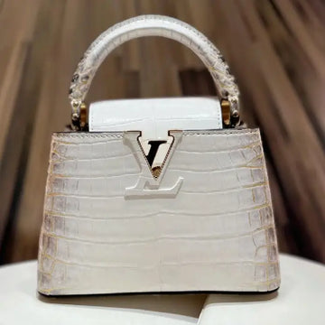 Louis Vuitton Capucines Mini Himalayan Crocodile Leather Handbags