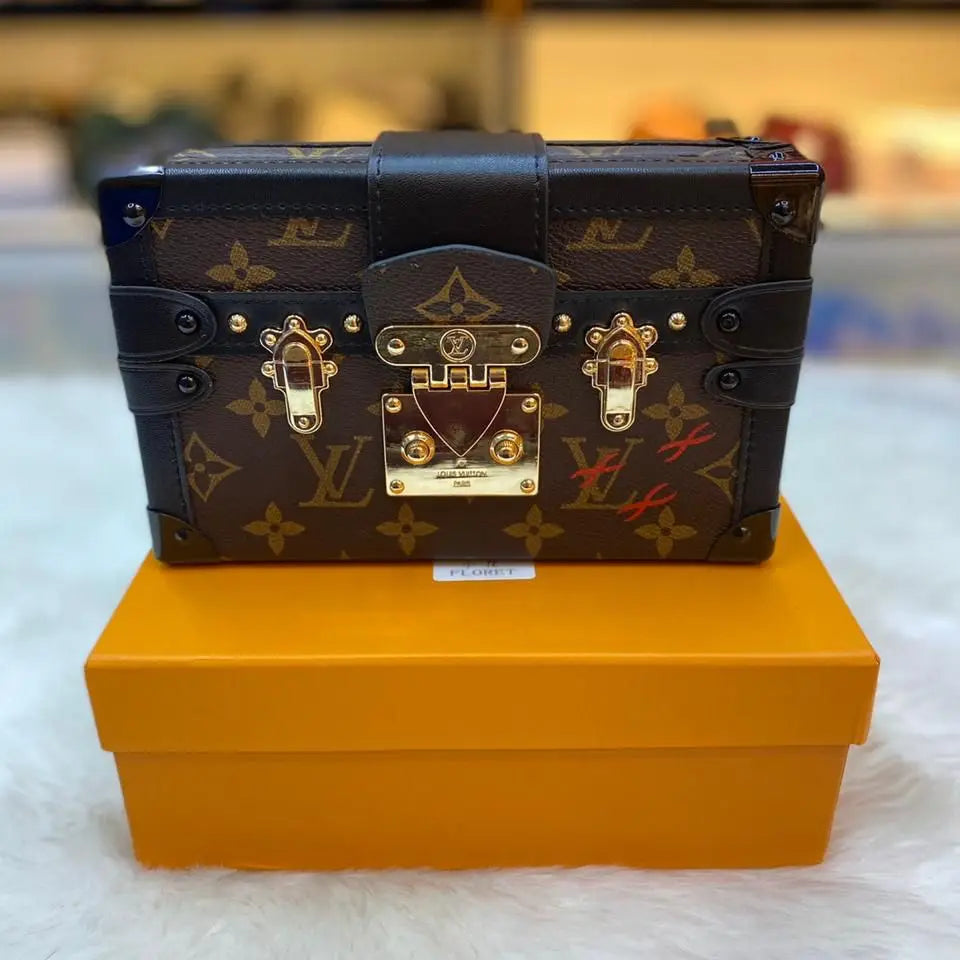 Louis Vuitton Petite Malle Bag in Damier Ebene Canvas in Dubai UAE