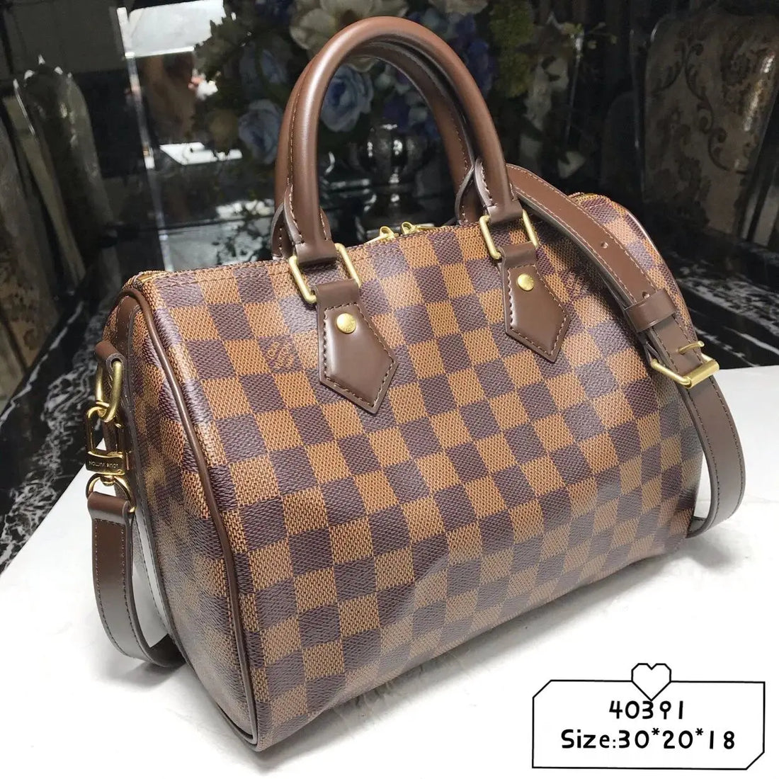 Louis Vuitton Speedy 30 in Damier Azur Canvas