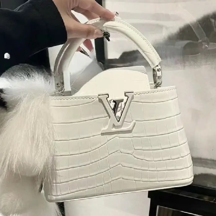 Louis Vuitton Capucines Mini Himalayan Crocodile Leather Handbags